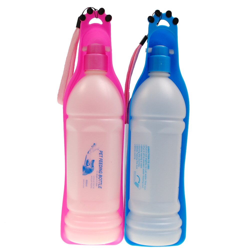 ū   ֿ    ޼   漭  ׸ 500ml/big ear Potable Pet Dog Cat Water Feeding Drink Bottle Dispenser Travel Bowl 500ml Drop shipping